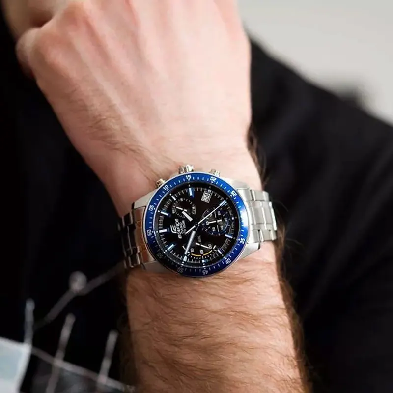Casio Edifice Standard Chronograph Black Dial Men's Watch- EFV-540D-1A2V